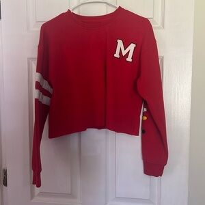 Disney crop top sweatshirt